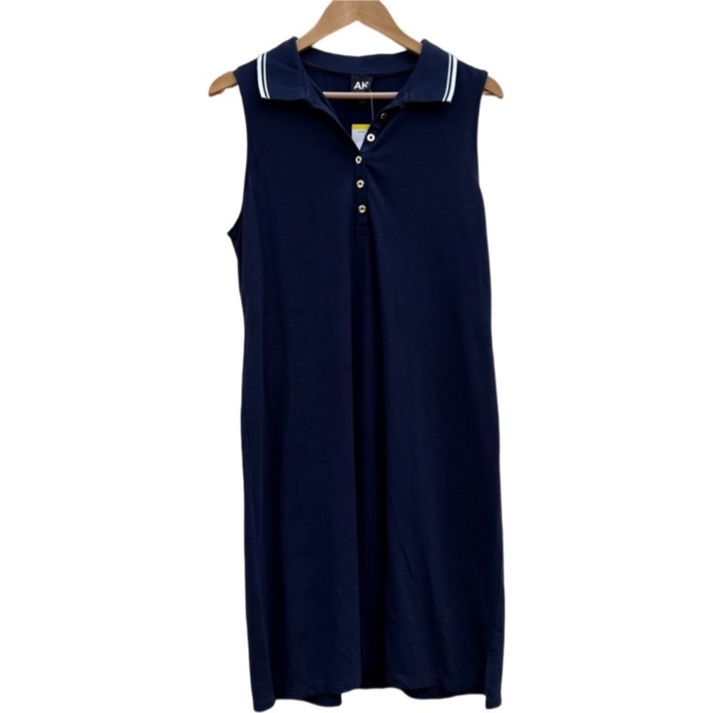Anne Klein Navy Blue Polo Dress